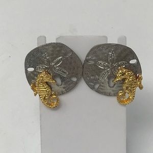 M Milluer starfish & seahorse earrings